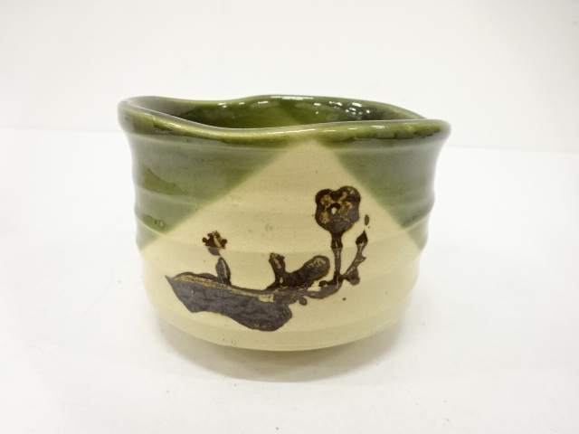 JAPANESE TEA CEREMONY / ORIBE TEA CHAWAN / ARTISAN WORK